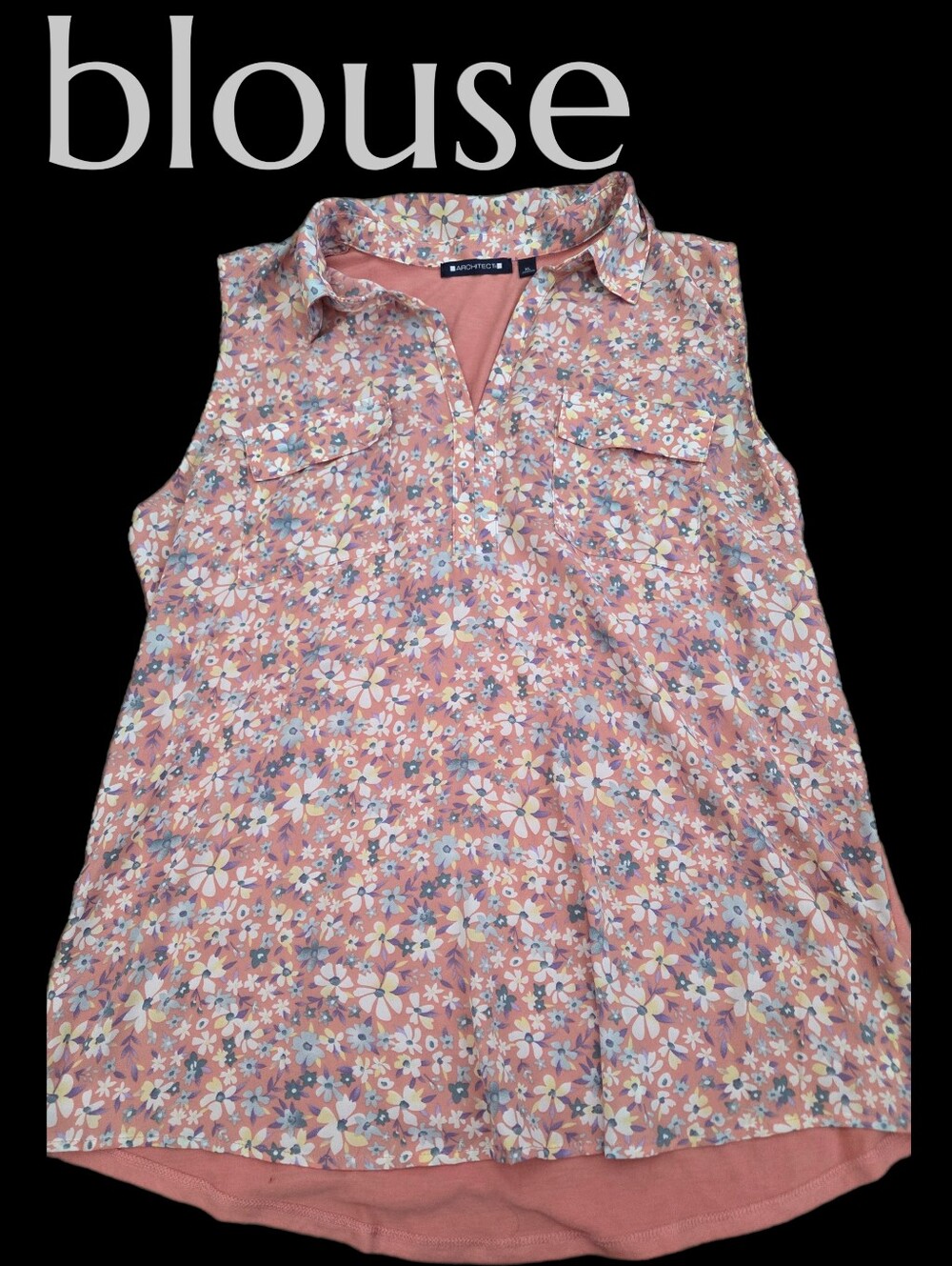 *1381 Architect sleeveless blouse Women XL